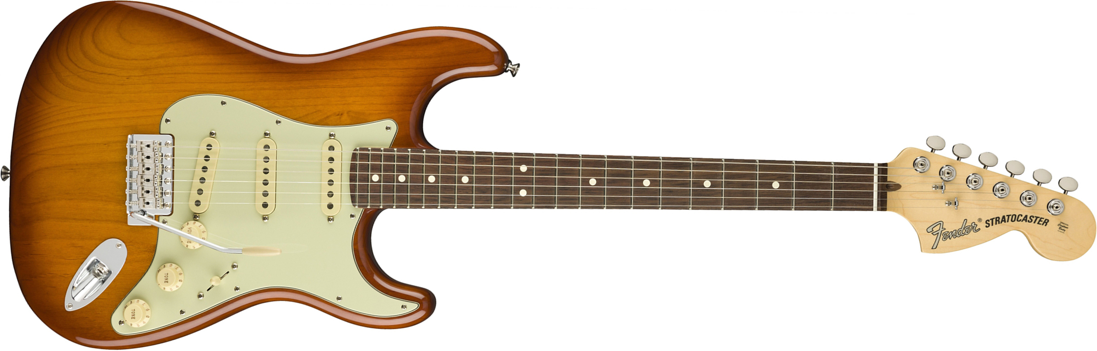 Fender Strat American Performer Usa Sss Rw - Honey Burst - Elektrische gitaar in Str-vorm - Main picture