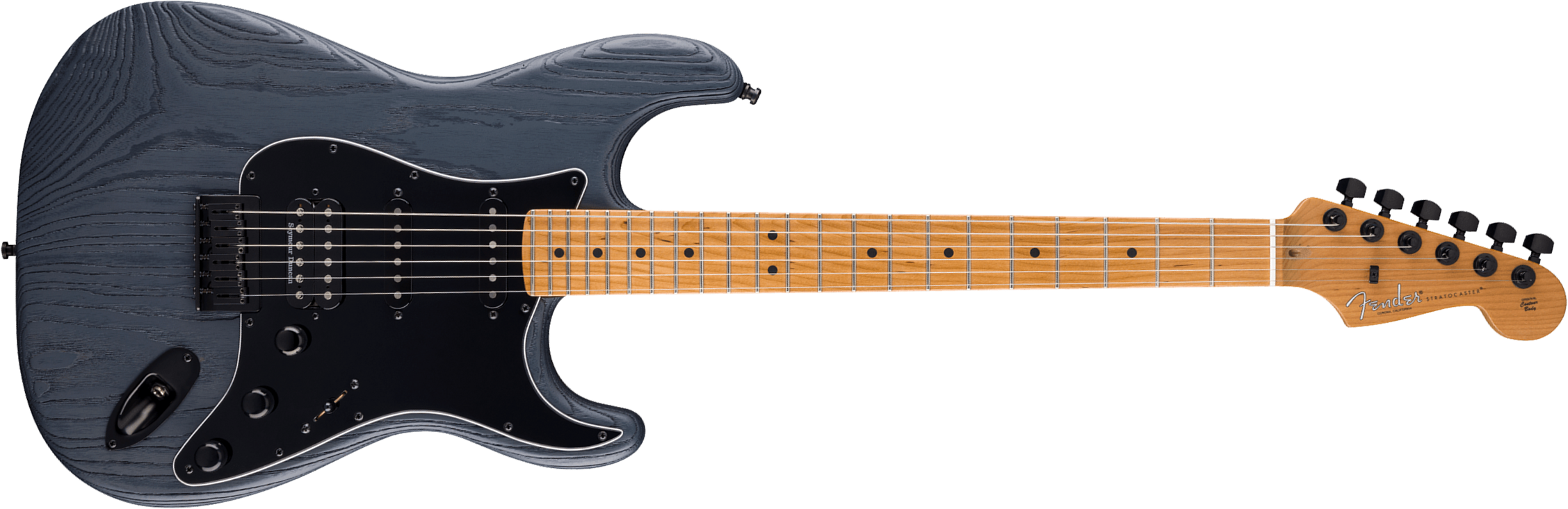 Fender Strat American Pro Ii Hss Ltd Usa Seymour Duncan Ht Mn - Ebony Smoke - Elektrische gitaar in Str-vorm - Main picture