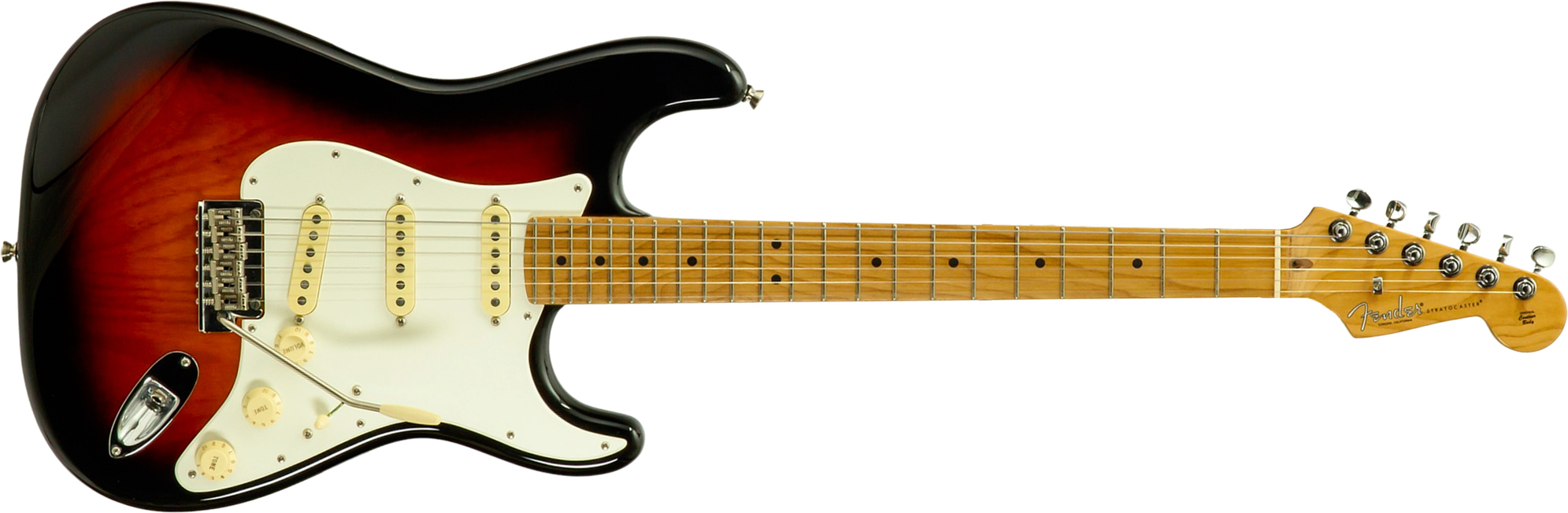 Fender Strat American Pro Ii Ltd 3s Trem Mn #us23077326 - 2-color Sunburst - Elektrische gitaar in Strat vorm - Main picture