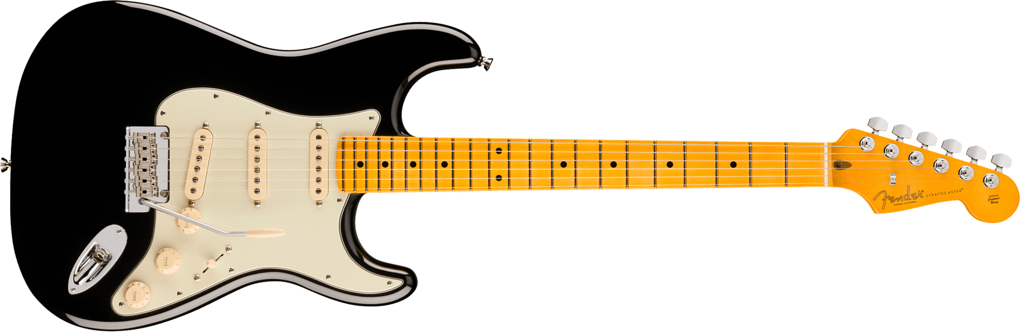 Fender Strat American Pro. Usa  3s Trem Mn - Black - Elektrische gitaar in Strat vorm - Main picture