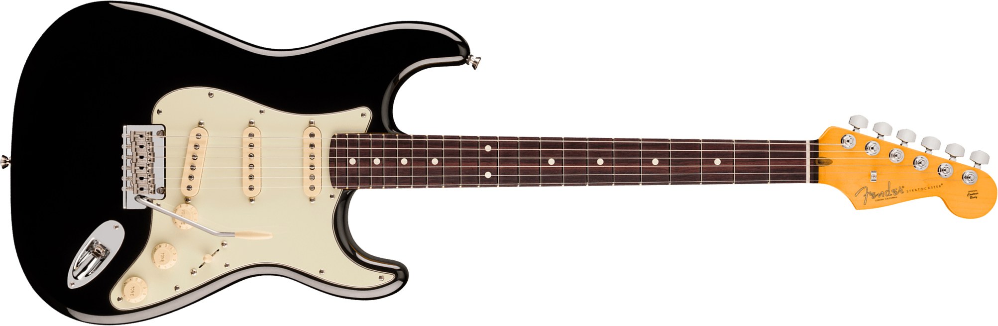 Fender Strat American Pro. Usa  3s Trem Rw - Black - Elektrische gitaar in Strat vorm - Main picture