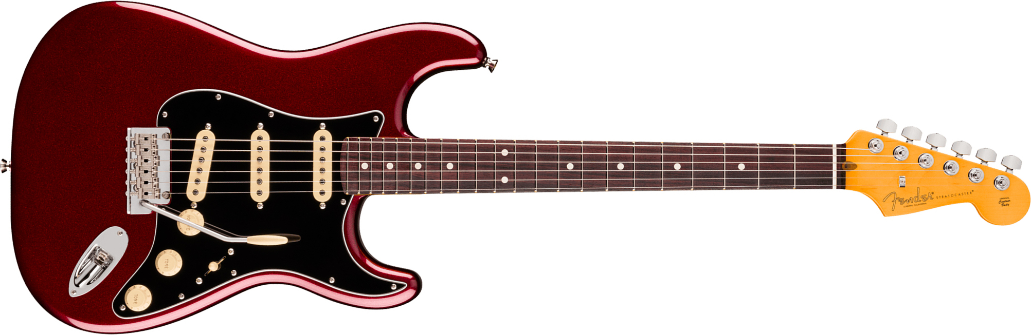 Fender Strat American Pro. Usa  3s Trem Rw - Oxblood - Elektrische gitaar in Strat vorm - Main picture