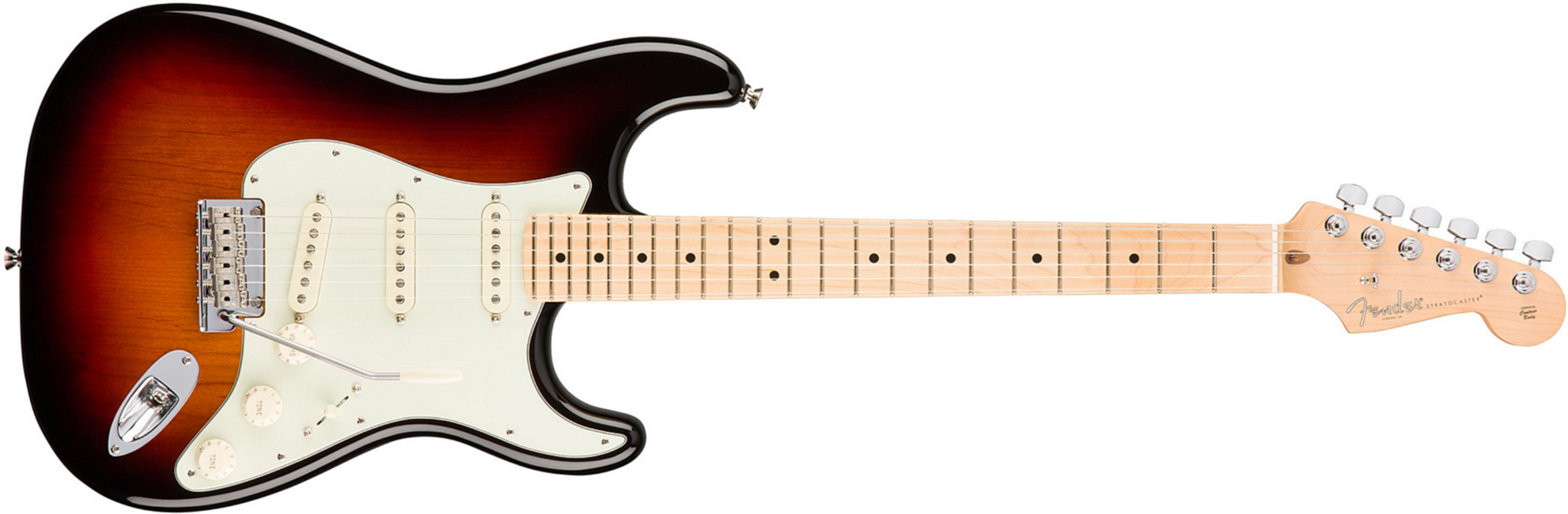 Fender Strat American Professional 2017 3s Usa Mn - 3-color Sunburst - Elektrische gitaar in Str-vorm - Main picture