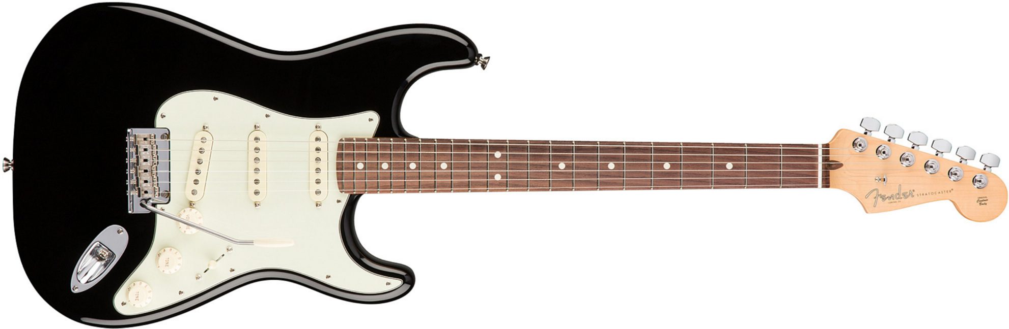 Fender Strat American Professional 2017 3s Usa Rw - Black - Elektrische gitaar in Str-vorm - Main picture