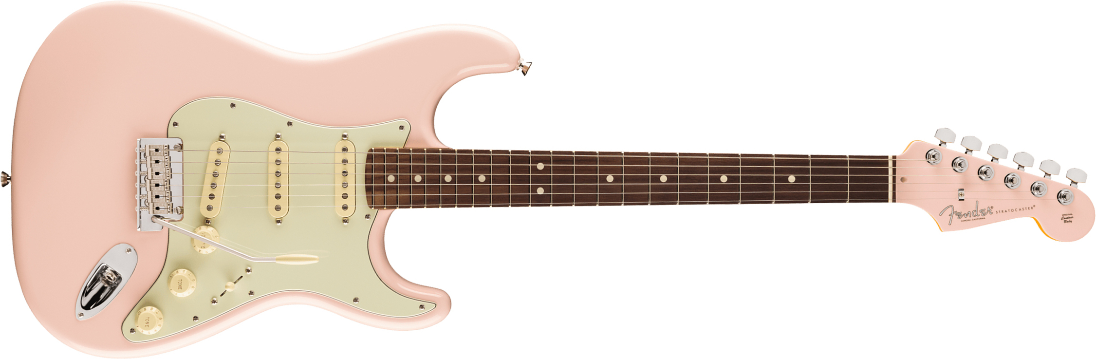 Fender Strat American Professional Ii Ltd Usa 3s Trem Rw - Shell Pink - Elektrische gitaar in Str-vorm - Main picture