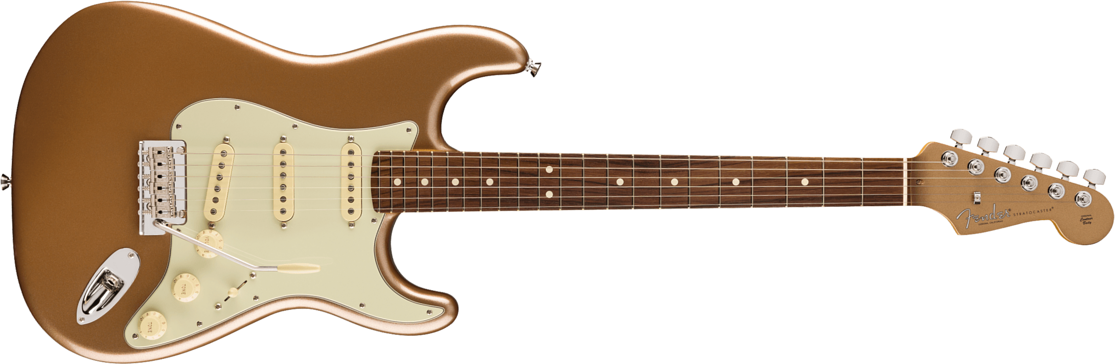 Fender Strat American Professional Ii Ltd Usa 3s Trem Rw - Firemist Gold Metallic - Elektrische gitaar in Str-vorm - Main picture