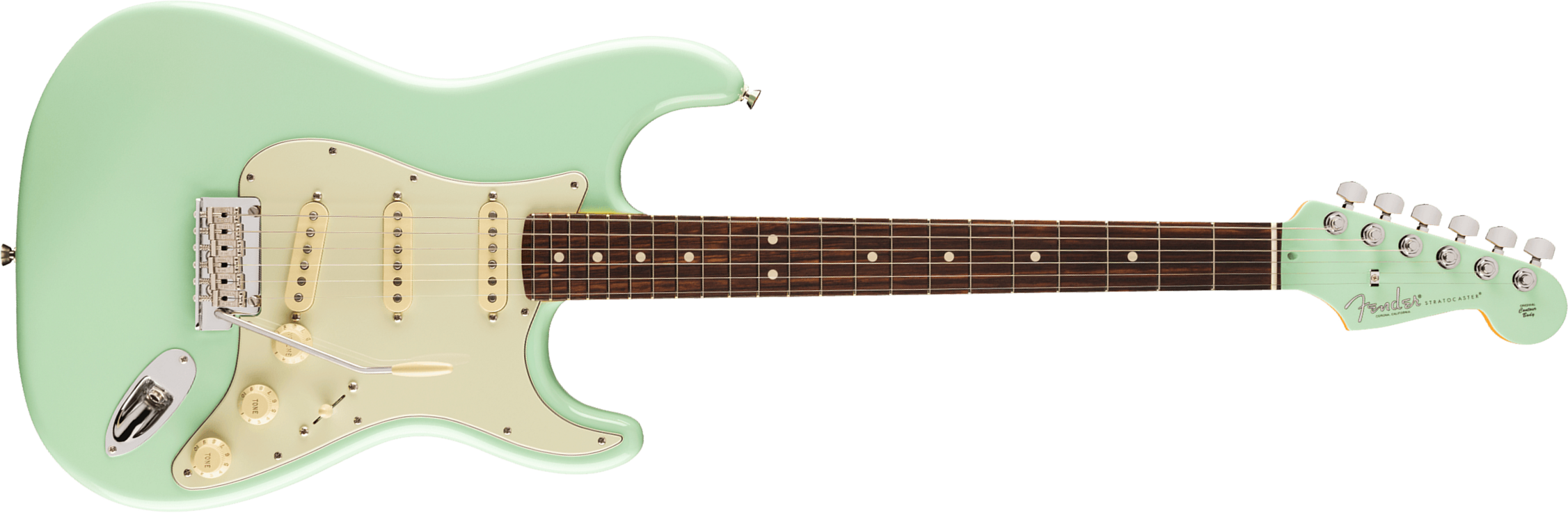 Fender Strat American Professional Ii Ltd Usa 3s Trem Rw - Surf Green - Elektrische gitaar in Str-vorm - Main picture