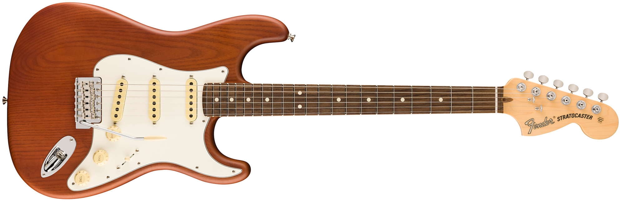 Fender Strat American Timber Performer Fsr Ltd Usa 3s Rw - Mocha - Elektrische gitaar in Str-vorm - Main picture