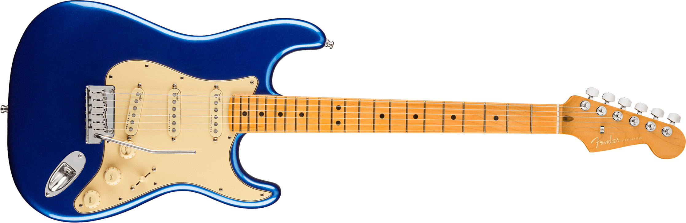 Fender Strat American Ultra 2019 Usa Mn - Cobra Blue - Elektrische gitaar in Str-vorm - Main picture