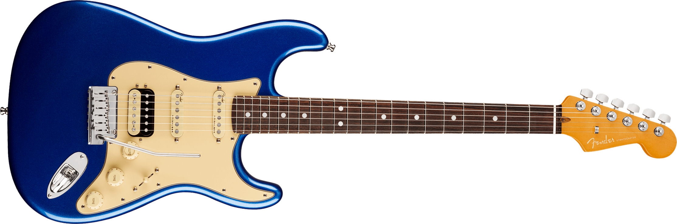 Fender Strat American Ultra Hss 2019 Usa Rw - Cobra Blue - Elektrische gitaar in Str-vorm - Main picture