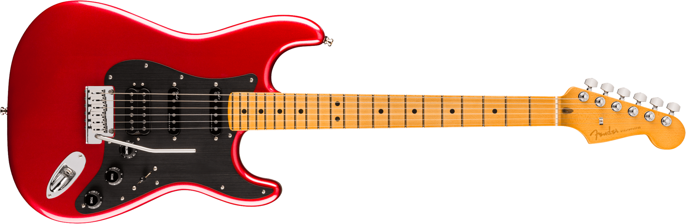 Fender Strat American Ultra Ii Hss Usa Trem Mn - Sinister Red - Elektrische gitaar in Str-vorm - Main picture