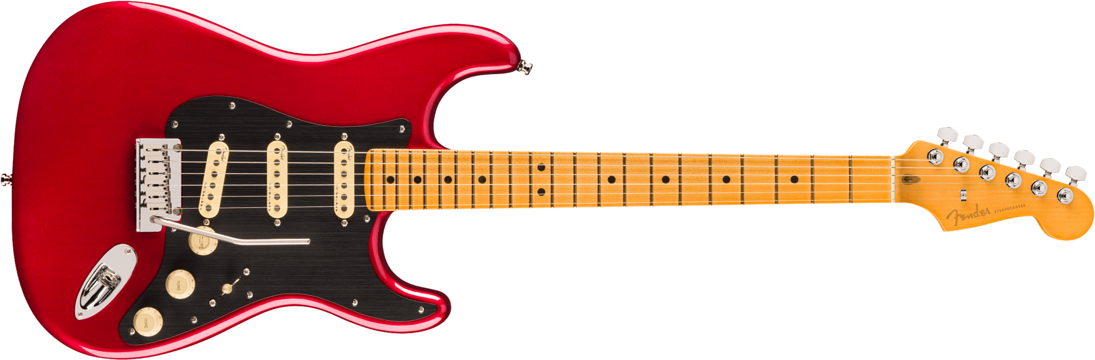 Fender Strat American Ultra Ii Usa Trem 3s Mn - Sinister Red - Elektrische gitaar in Str-vorm - Main picture