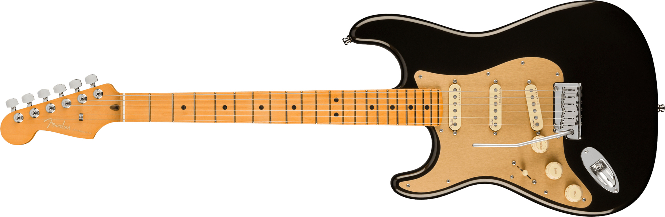 Fender Strat American Ultra Lh Gaucher Usa Mn +etui - Texas Tea - Elektrische gitaar in Str-vorm - Main picture