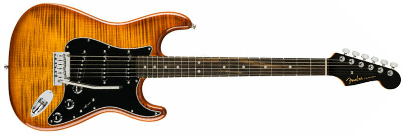 Fender Strat American Ultra Ltd Usa 3s Trem Eb - Tiger's Eye - Elektrische gitaar in Str-vorm - Main picture