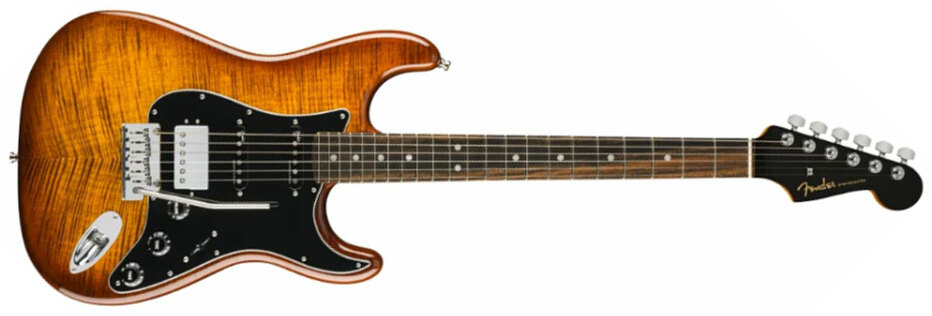 Fender Strat American Ultra Ltd Usa Hss Trem Eb - Tiger's Eye - Elektrische gitaar in Str-vorm - Main picture