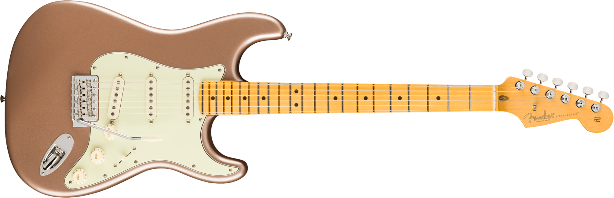 Fender Strat Classic American Pro Usa 3s Trem Mn - Faded Firemist Gold - Elektrische gitaar in Strat vorm - Main picture