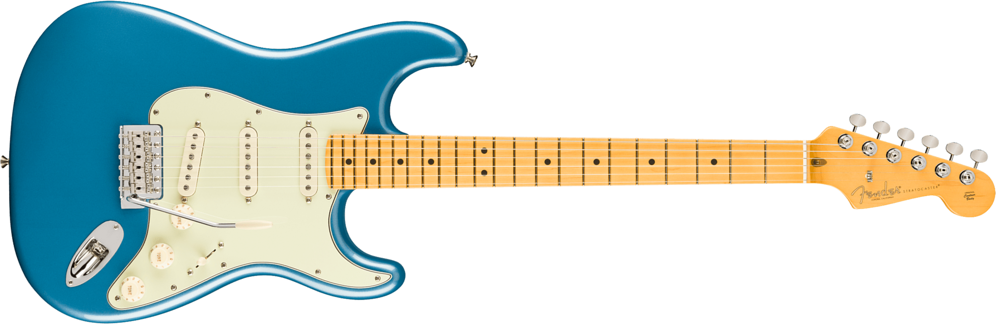 Fender Strat Classic American Pro Usa 3s Trem Mn - Faded Lake Placid Blue - Elektrische gitaar in Strat vorm - Main picture