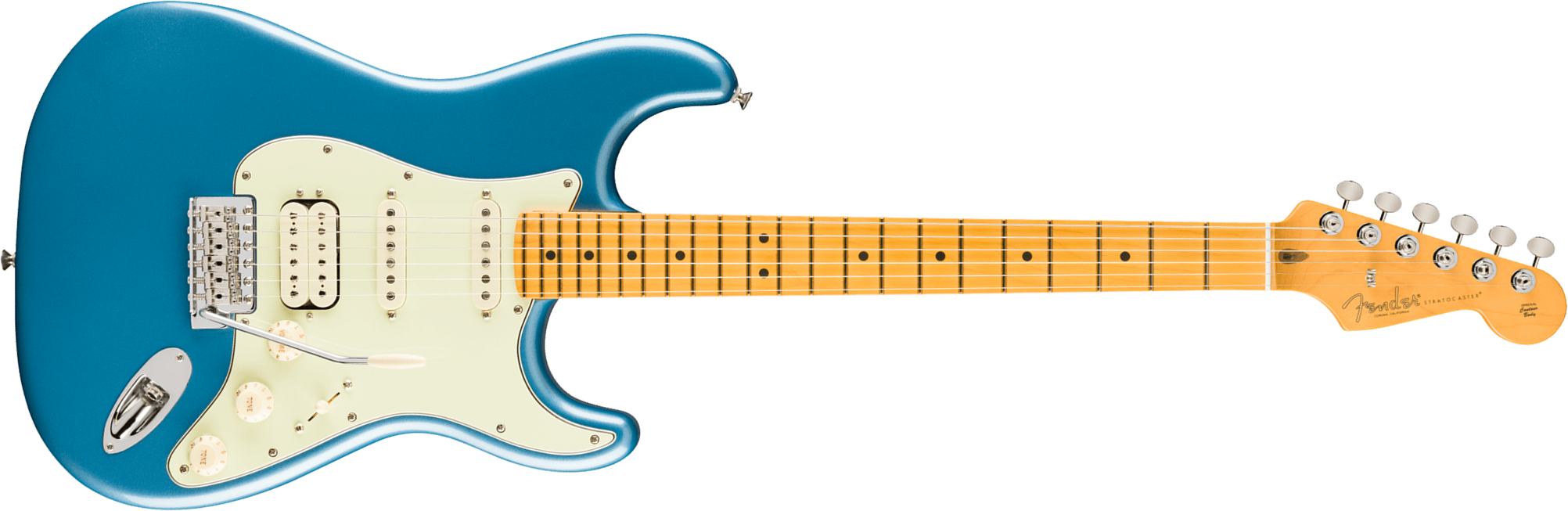 Fender Strat Classic Hss American Pro Usa Trem Mn - Faded Lake Placid Blue - Elektrische gitaar in Strat vorm - Main picture