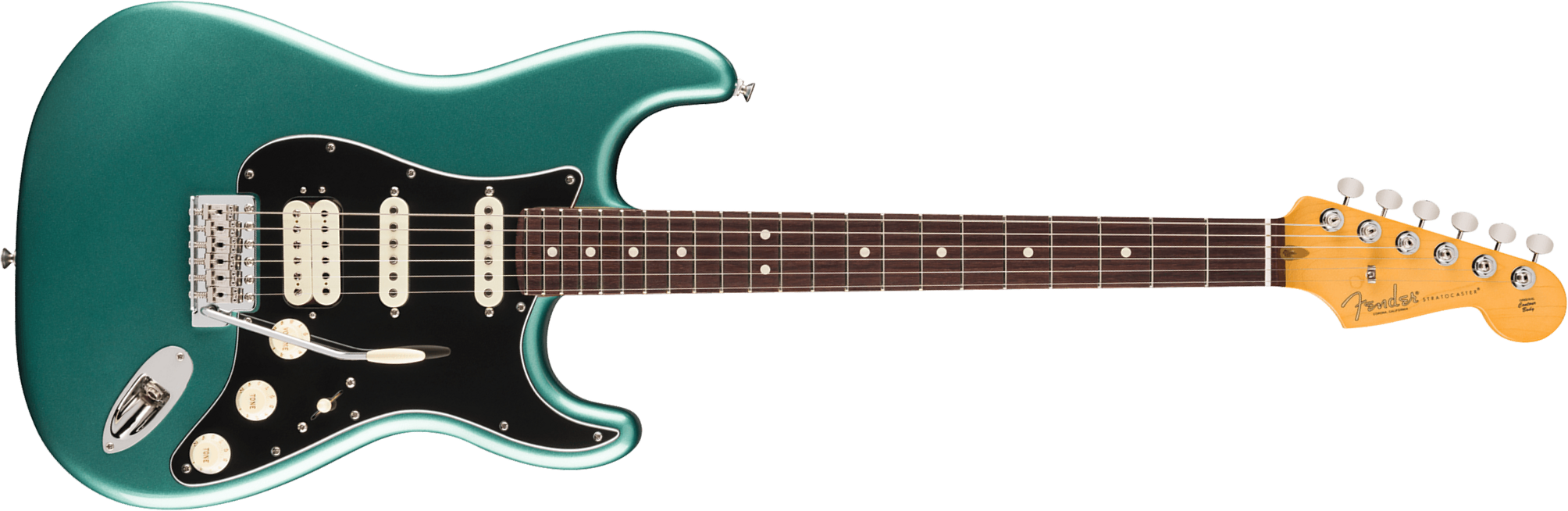 Fender Strat Classic Hss American Pro Usa Trem Rw - Faded Sherwood Green Metallic - Elektrische gitaar in Strat vorm - Main picture