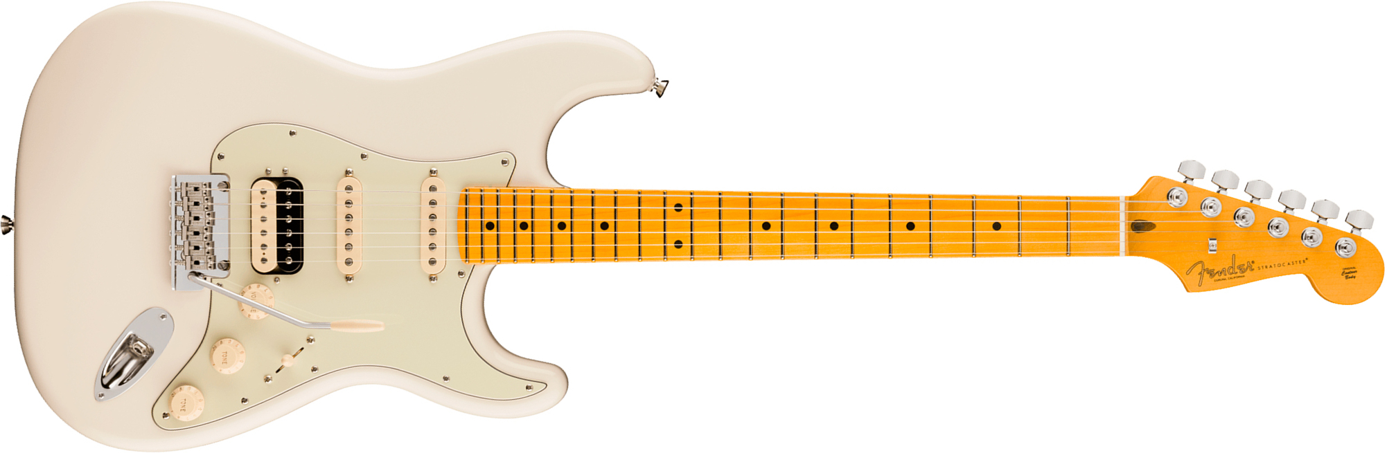 Fender Strat Hss American Pro. Usa Hss Trem Mn - Olympic White - Elektrische gitaar in Strat vorm - Main picture