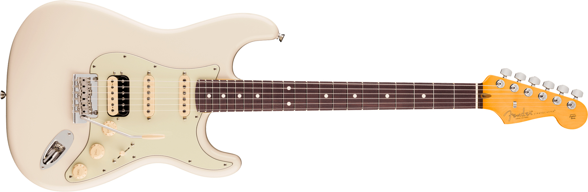 Fender Strat Hss American Pro. Usa Hss Trem Rw - Olympic White - Elektrische gitaar in Strat vorm - Main picture