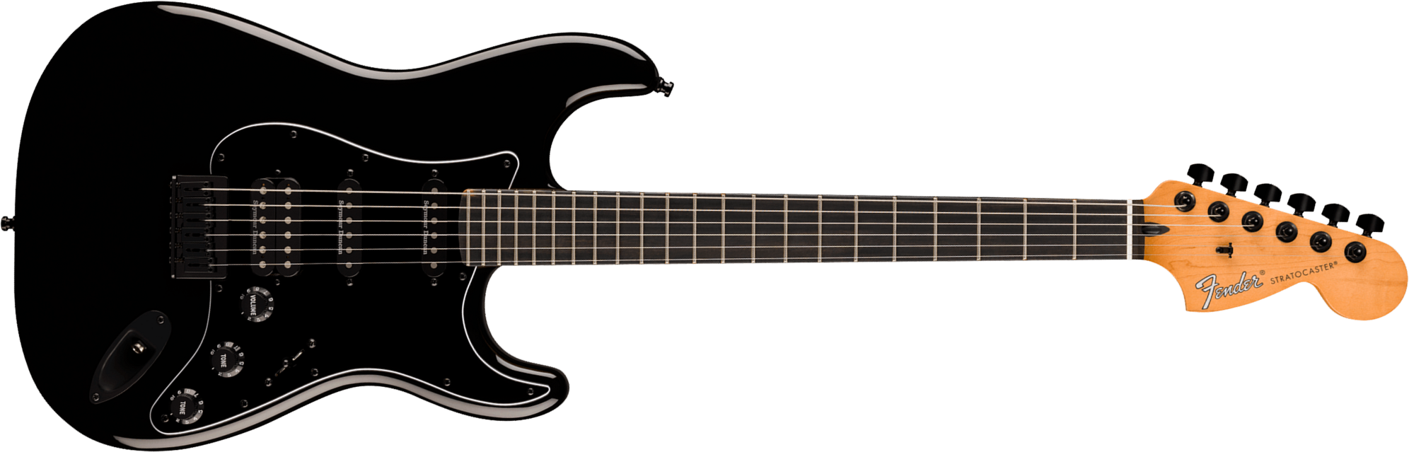 Fender Strat Hss Ht Player Advanced Ltd Mex Hss Seymour Duncan Ht Eb - Black - Elektrische gitaar in Strat vorm - Main picture