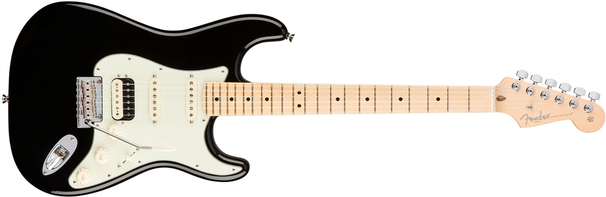 Fender Strat Hss Shawbucker American Professional Usa Mn - Black - Elektrische gitaar in Str-vorm - Main picture