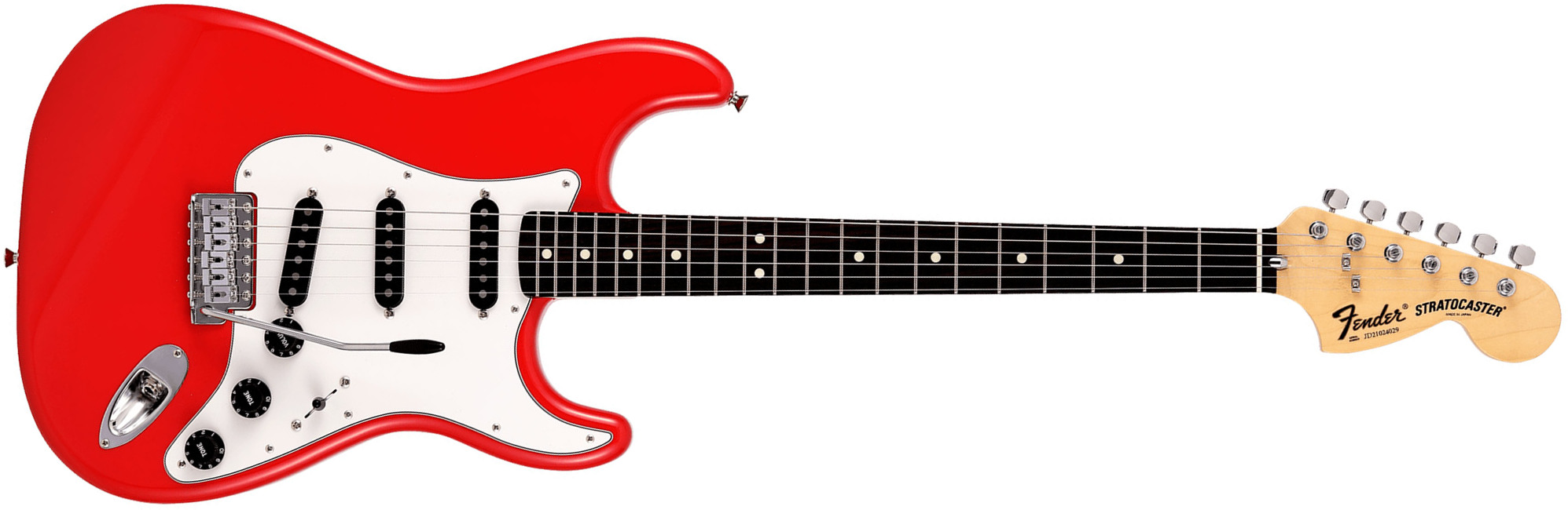 Fender Strat International Color Ltd Jap 3s Trem Rw - Morocco Red - Elektrische gitaar in Str-vorm - Main picture