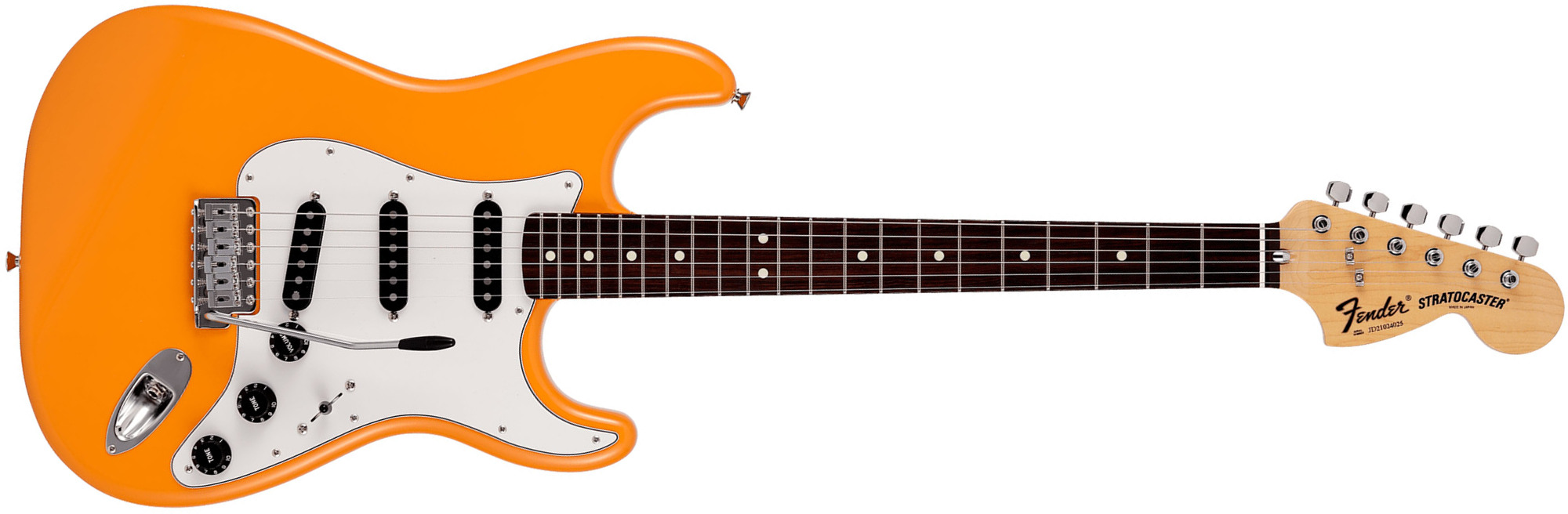 Fender Strat International Color Ltd Jap 3s Trem Rw - Capri Orange - Elektrische gitaar in Str-vorm - Main picture