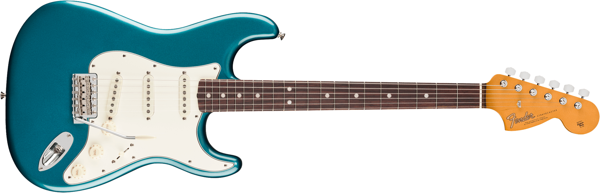 Fender Strat Late 60s Vintera 3 Mex 3s Trem Rw - Ocean Turquoise - Elektrische gitaar in Strat vorm - Main picture