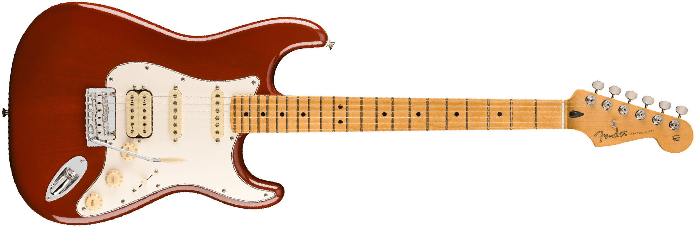 Fender Strat Player Ii Hss Mex Acajou Trem Mn - Transparent Mocha Burst - Elektrische gitaar in Str-vorm - Main picture