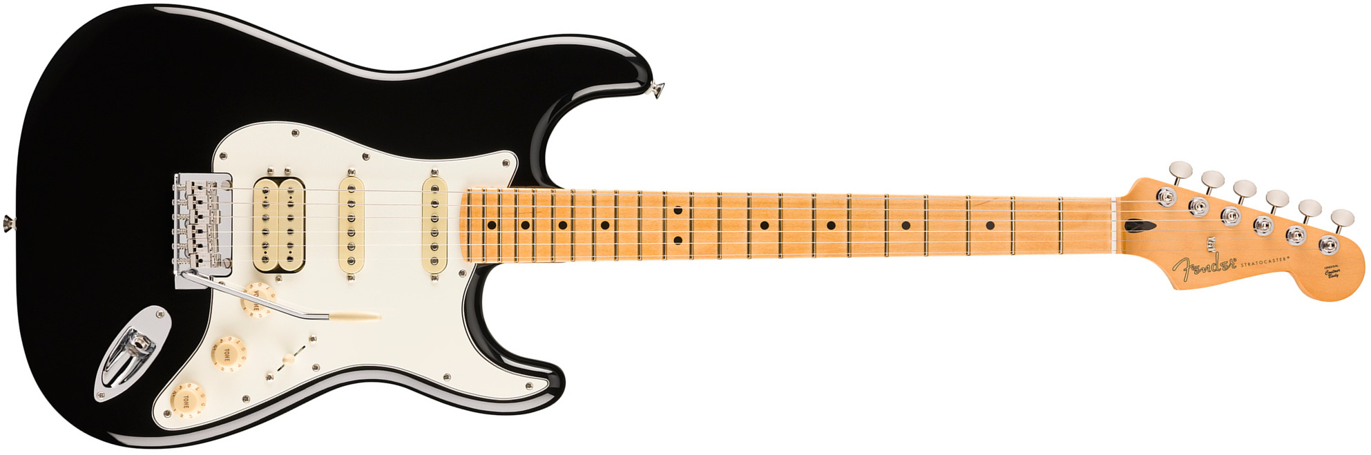 Fender Strat Player Ii Hss Mex Aulne Trem Mn - Black - Elektrische gitaar in Str-vorm - Main picture