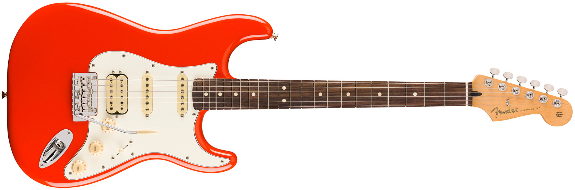 Fender Strat Player Ii Hss Mex Aulne Trem Rw - Coral Red - Elektrische gitaar in Str-vorm - Main picture