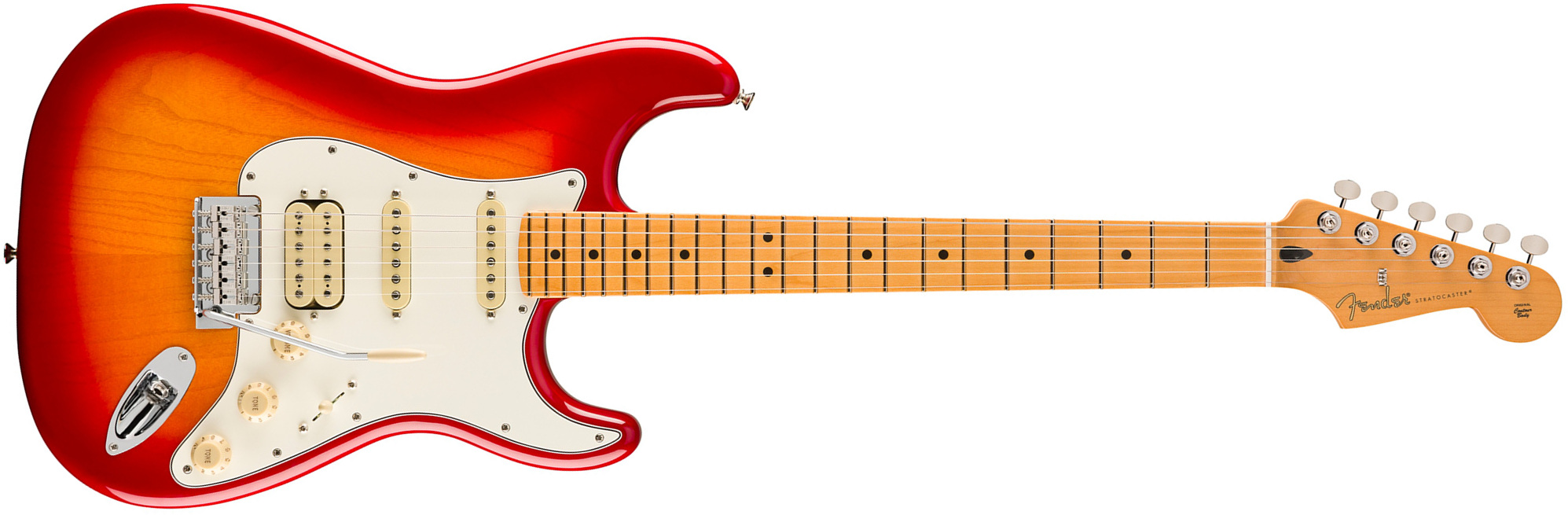 Fender Strat Player Ii Hss Mex Frene Trem Mn - Aged Cherry Burst - Elektrische gitaar in Str-vorm - Main picture