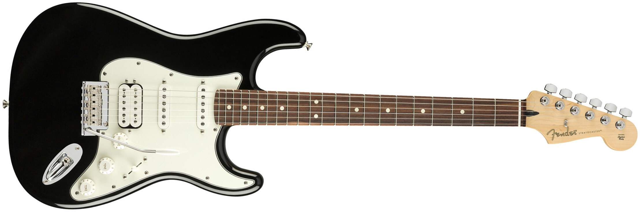 Fender Strat Player Mex Hss Pf - Black - Elektrische gitaar in Str-vorm - Main picture