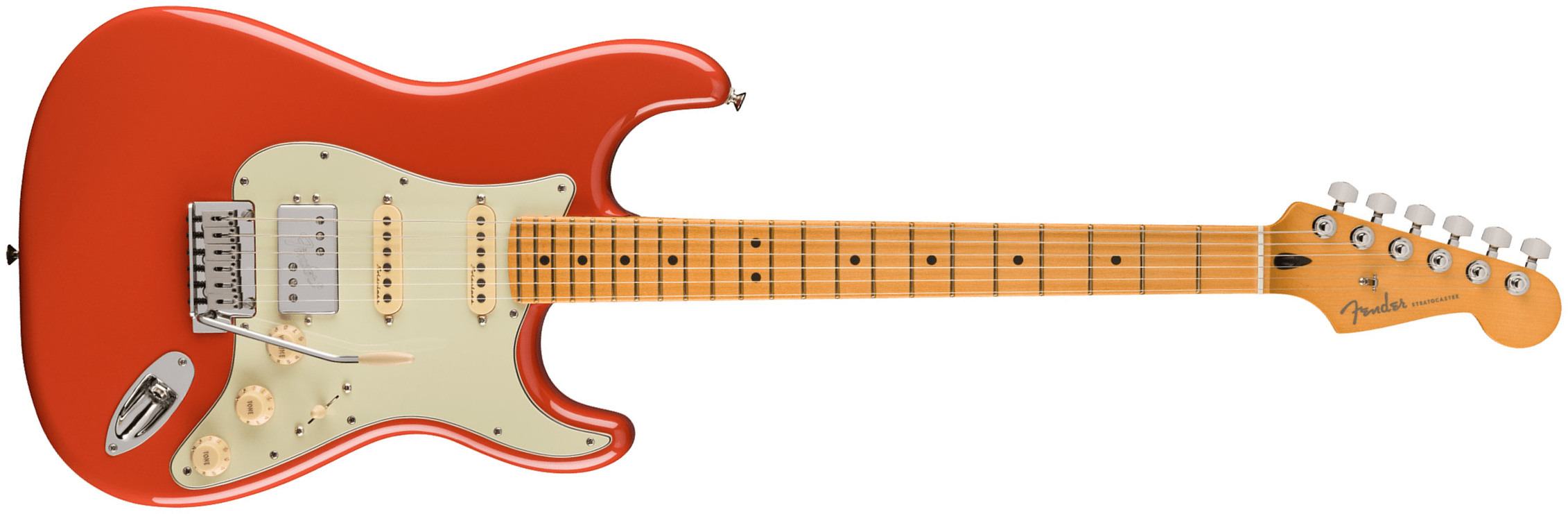 Fender Strat Player Plus Mex 2023 Hss Trem Mn - Fiesta Red - Elektrische gitaar in Str-vorm - Main picture