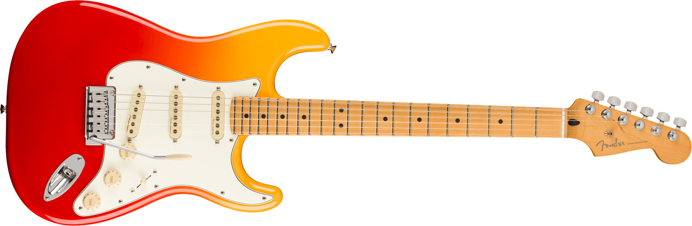 Fender Strat Player Plus Mex 3s Trem Mn - Tequila Sunrise - Elektrische gitaar in Str-vorm - Main picture