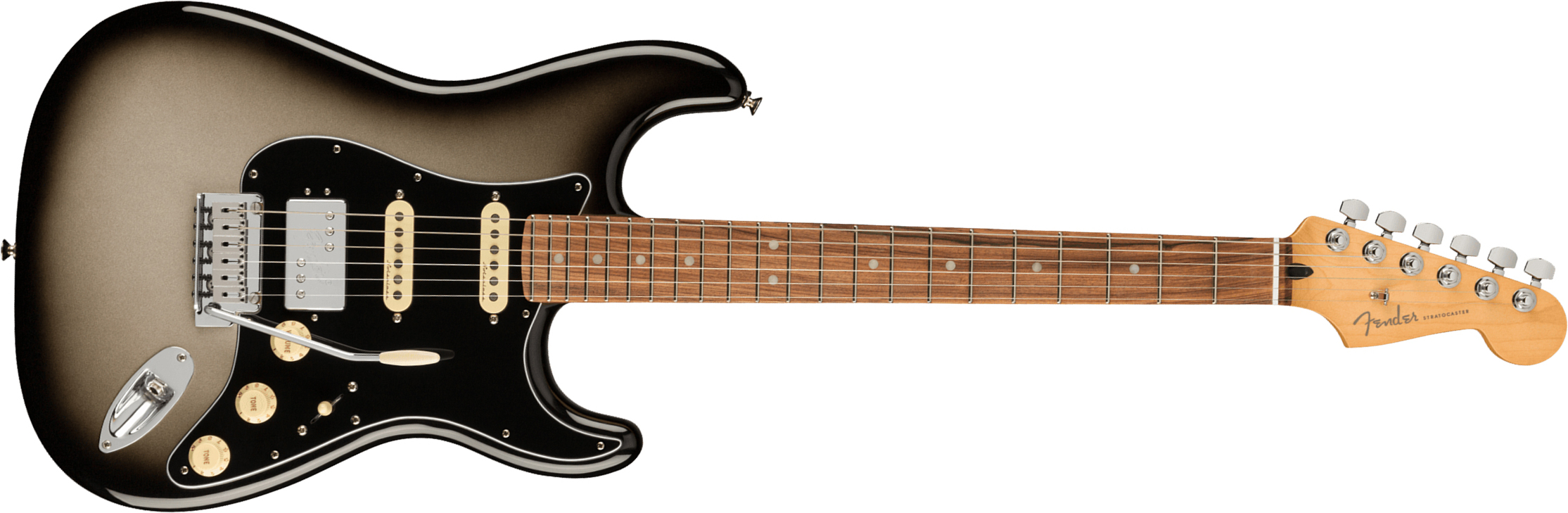 Fender Strat Player Plus Mex Hss Trem Pf - Silverburst - Elektrische gitaar in Str-vorm - Main picture