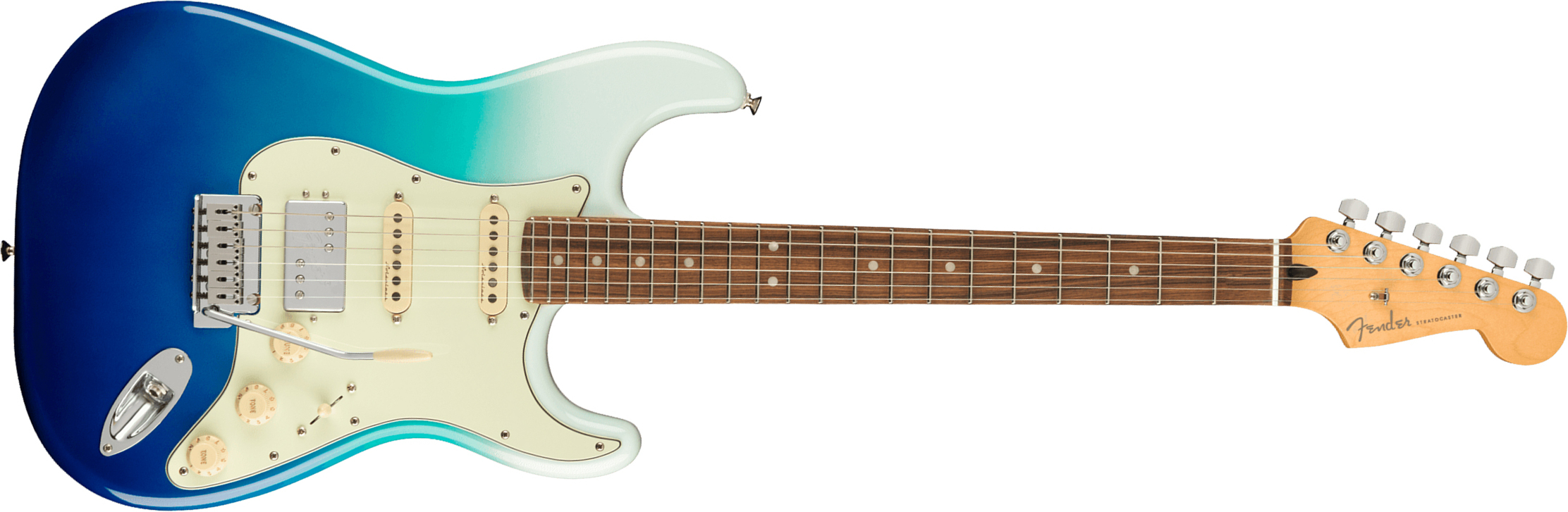 Fender Strat Player Plus Mex Hss Trem Pf - Belair Blue - Elektrische gitaar in Str-vorm - Main picture