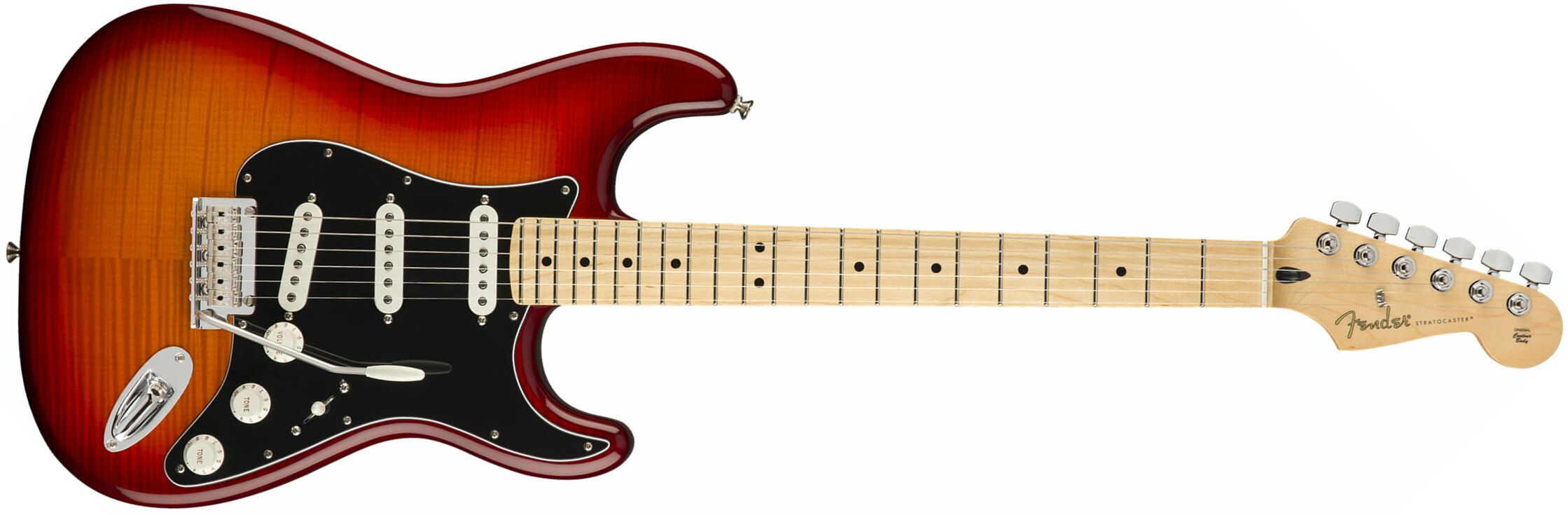 Fender Strat Player Plus Top Mex 3s Mn - Aged Cherry Burst - Elektrische gitaar in Str-vorm - Main picture