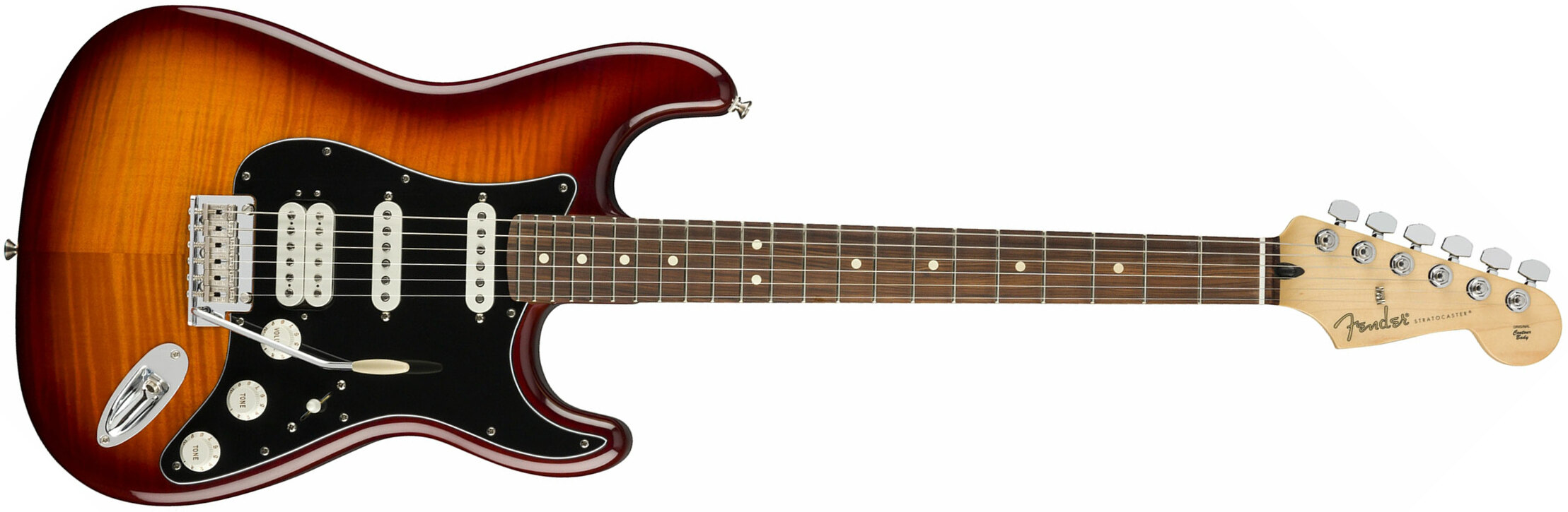 Fender Strat Player Plus Top Mex Hss Pf - Tobacco Burst - Elektrische gitaar in Str-vorm - Main picture