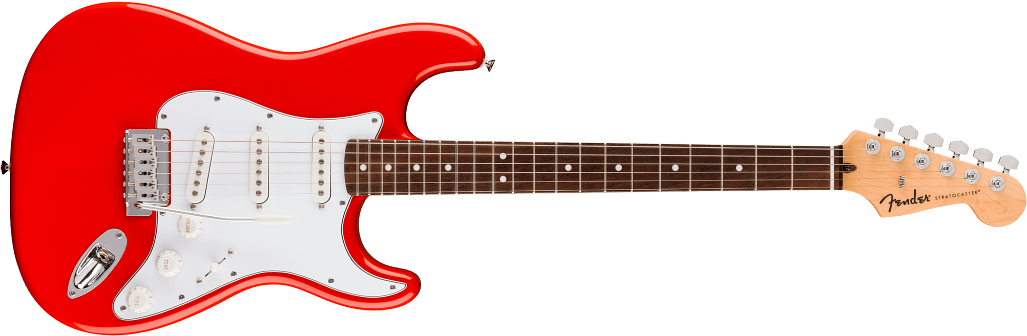 Fender Strat Standard Ind 3s Trem Lau - Fiesta Red - Elektrische gitaar in Strat vorm - Main picture