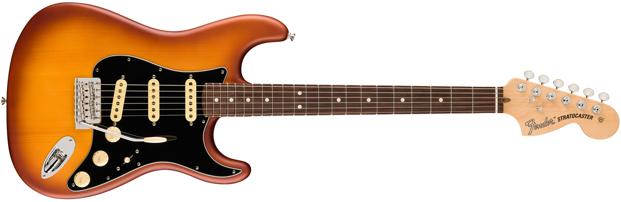 Fender Strat Timber Spruce American Performer Fsr Ltd Usa 3s Rw - Honey Burst - Elektrische gitaar in Str-vorm - Main picture