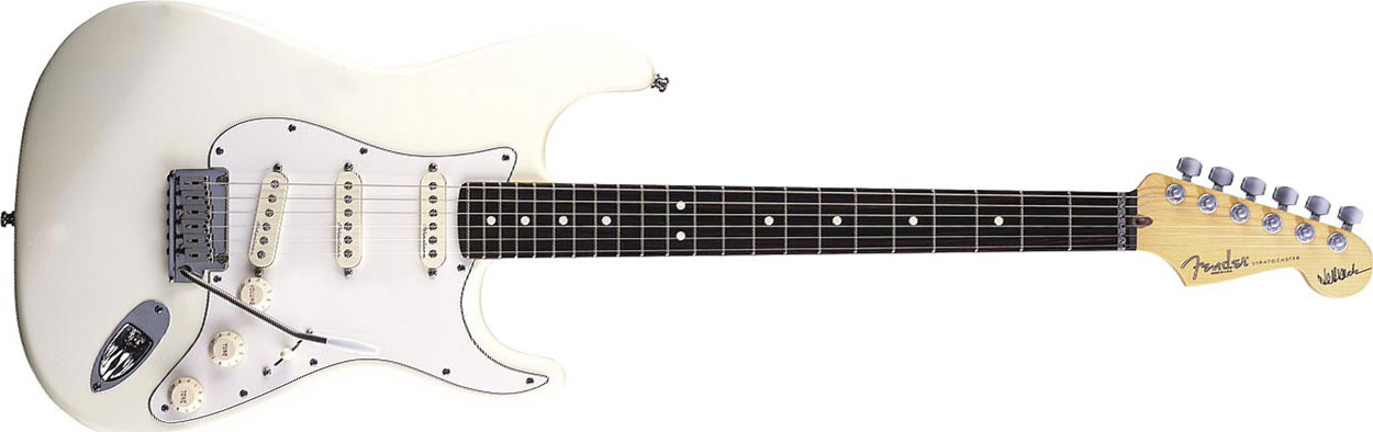 Fender Jeff Beck Strat Usa Signature 3s Trem Rw - Olympic White - Elektrische gitaar in Str-vorm - Main picture