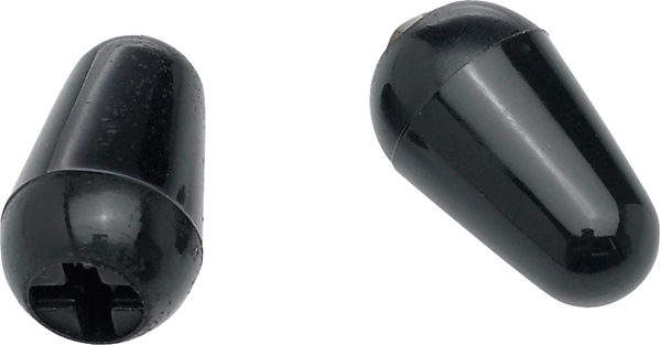 Fender Stratocaster Switch Tips - Black - Toggle cap - Main picture