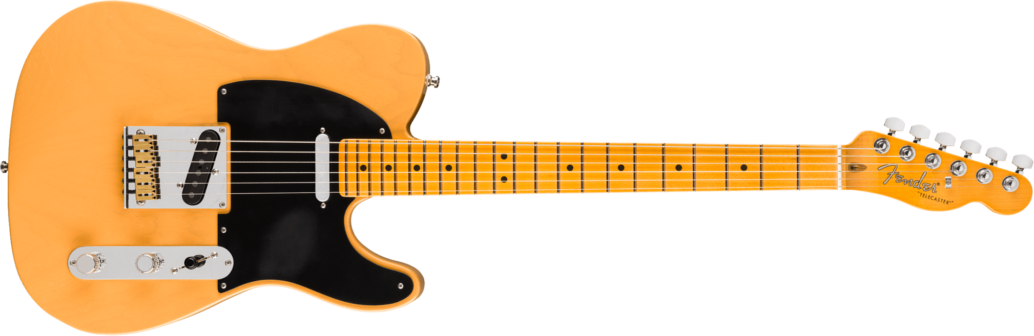 Fender Tele 50s American Ultra Luxe Vintage Usa 2s Ht Mn - Butterscotch Blonde - Televorm elektrische gitaar - Main picture