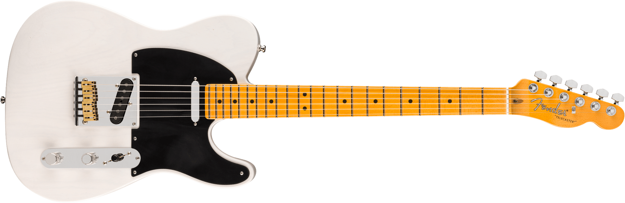 Fender Tele 50s American Ultra Luxe Vintage Usa 2s Ht Mn - White Blonde - Televorm elektrische gitaar - Main picture