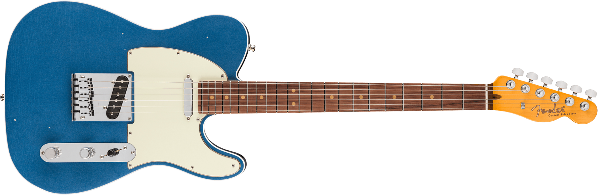 Fender Tele 60s Custom American Ultra Luxe Vintage Usa 2s Ht Rw - Lake Placid Blue - Televorm elektrische gitaar - Main picture