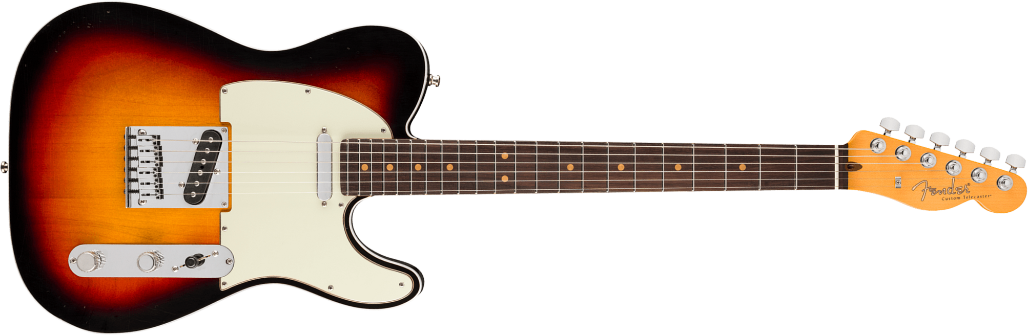 Fender Tele 60s Custom American Ultra Luxe Vintage Usa 2s Ht Rw - 3-color Sunburst - Televorm elektrische gitaar - Main picture