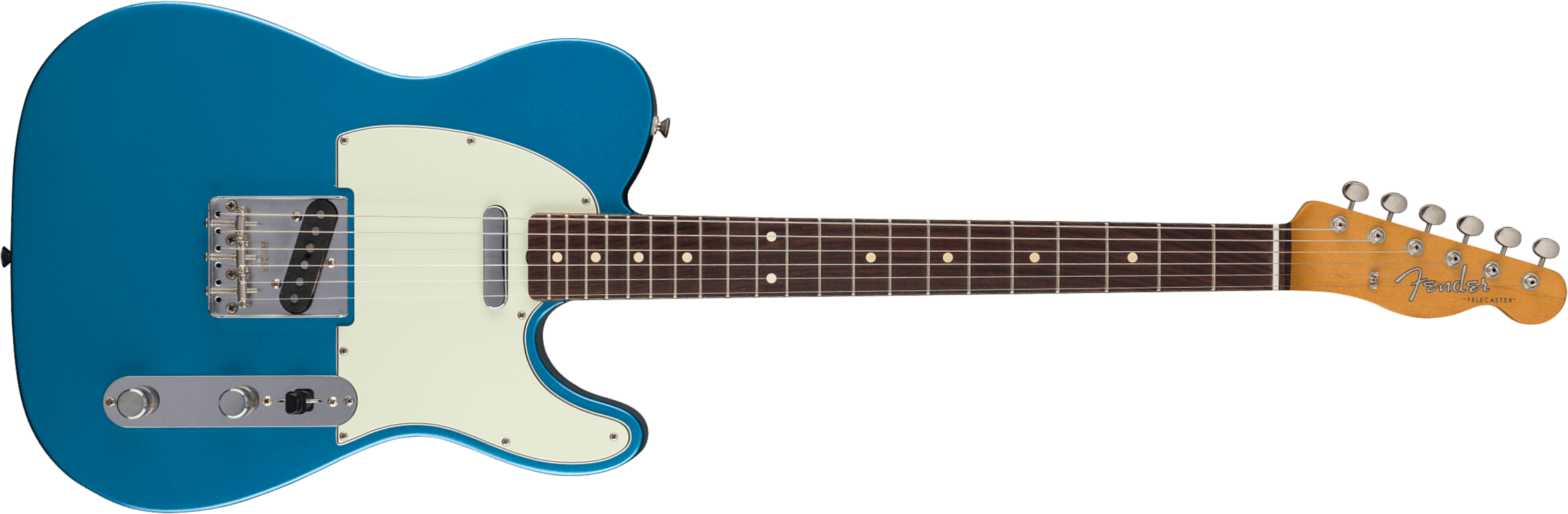 Fender Tele 60s Road Worn Vintera 2 Ltd Mex 2s Ht Rw - Lake Placid Blue - Televorm elektrische gitaar - Main picture